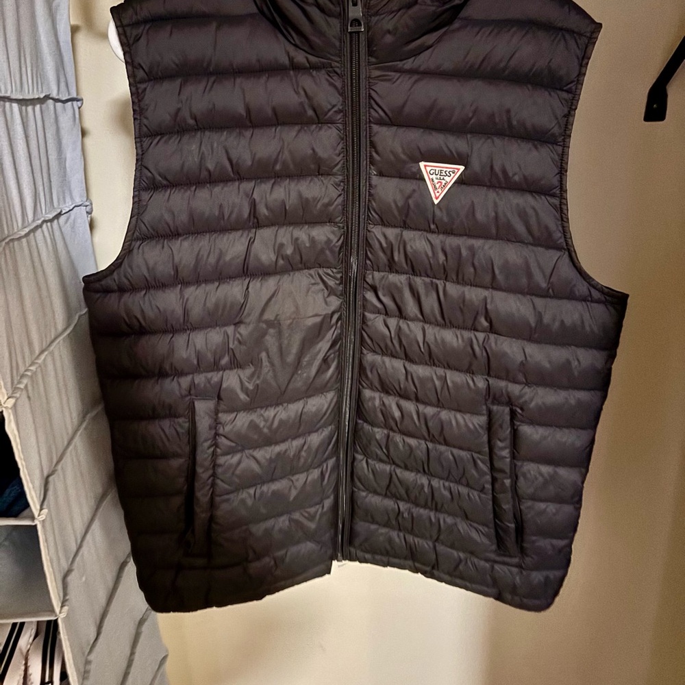 Guess Black Puffer Vest